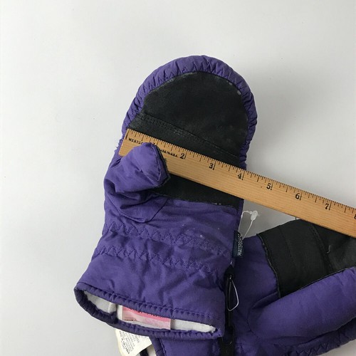 Retro Kombi Junior Size Medium Purple Ski MittensWith Leather Palm - Picture 9 of 9