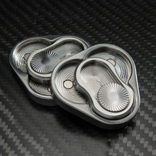 New Stainless Steel Revolve Slider Push Card decompression Pocket EDC Toys Gift