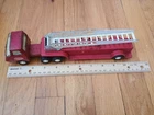 Vintage Metal TONKA Red Fire Truck with Ladder #55170 - 1970s Pressed Steel Toy