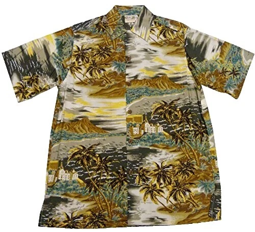 Botón informal hawaiana Go Barefoot-Down Shirts for Men