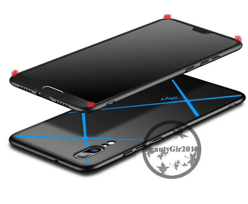 Cover custodia case PER HUAWEI P20, P20 pro Rigido VARI COLORI COPERTURA Bordo  - Immagine 2 di 4