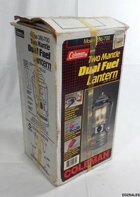 Coleman Two Mantle Dual Fuel Lantern 285-700 w/Box Funnel | eBay
