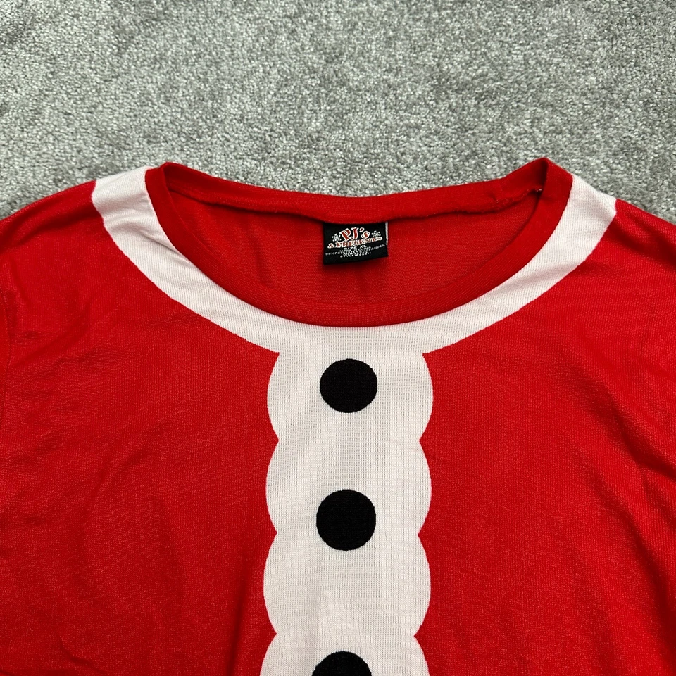 Conjunto de Pijama Pj's & Presents Natal Férias Meninos Extra Grande Vermelho Branco Papai Noel Top Pants - Imagem 4 de 4