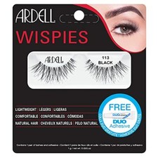 Ardell Wimpern 113 Black 4er Pack – Extrem Lange, Geschwungene Echthaar-Wimpern Für Dramatischen Look