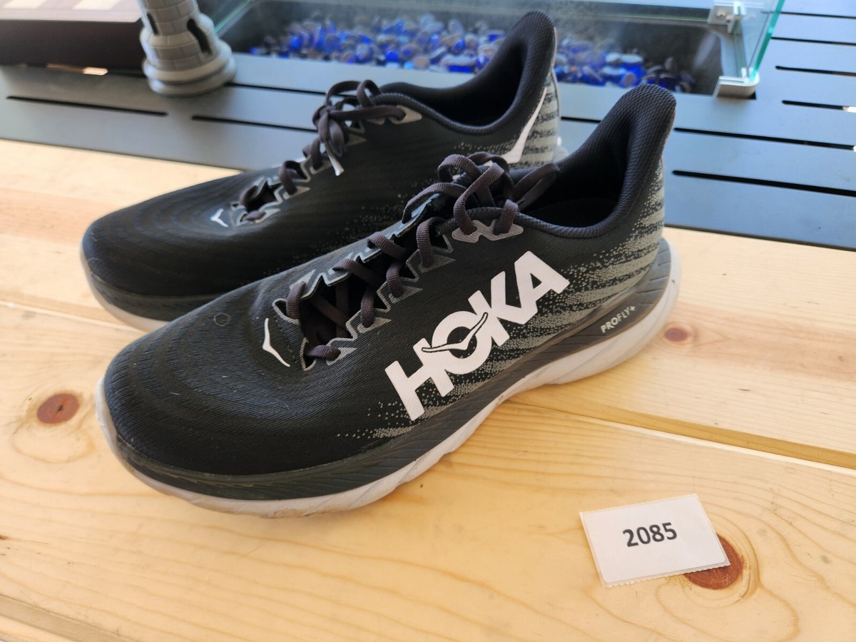 Hoka One One Mens Mach 5 Black Running Shoes Size 11.5 EE