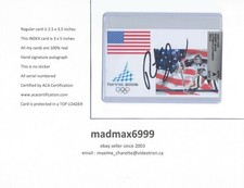 Robert Esche INTERNATIONAL AUTOGRAPH AUTO SIGNED INDEX HOCKEY CARD 100% COA