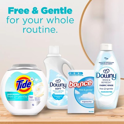 Tide Odor Refresh Power Pods Laundry Detergent - Free & Gentle - 45ct