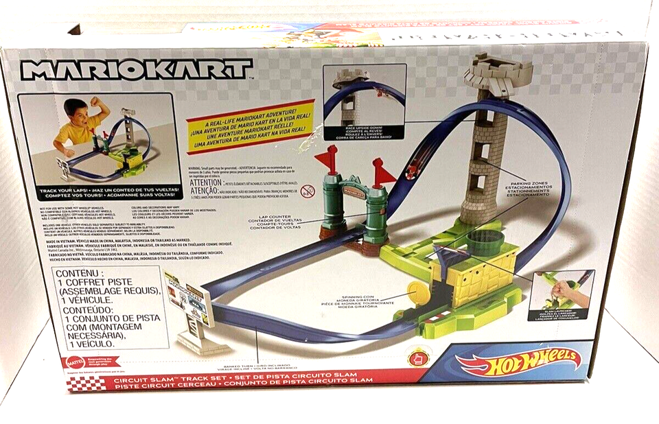 Hot Wheels Mario Kart Circuit Slam Track Set Ages 5+ NEW IN BOX eBay