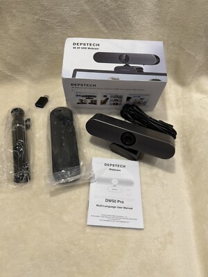 NIB Depstech DW50 Pro 4K 8MP Sony Camera w/ Digital Zoom & 2x Noise Cancelling