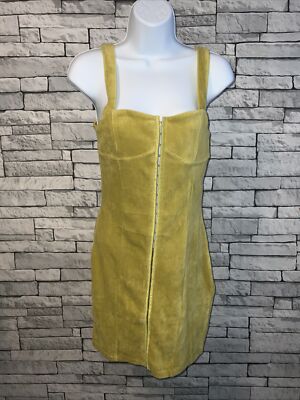 Reclaimed Vintage inspiriertes Hook & Eye Rib Kleid in Grün Größe UK 10