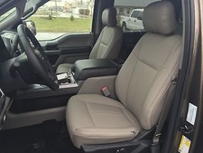 2015-2018 Ford F-150 Xlt Supercrew Katzkin Leather Seat Covers Replacement Gray