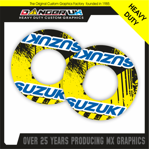 MOTOCROSS MX HANDLEBAR THUMB SAVER DONUTS DR RM - Picture 4 of 4