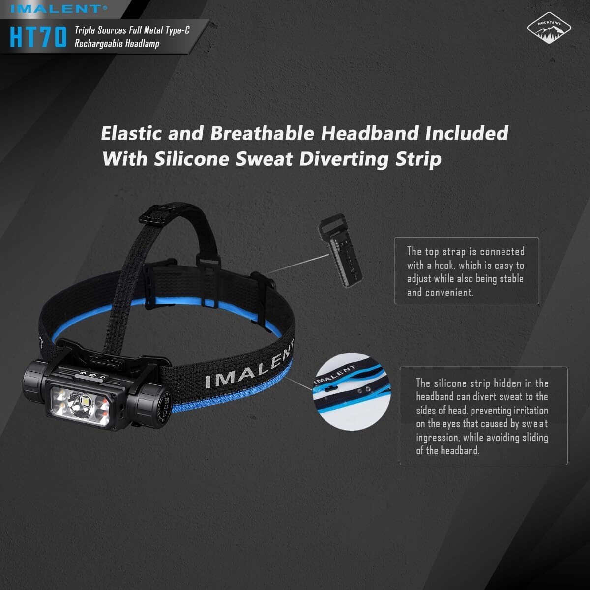 Fron Tale IMALENT HT70 3500 Lumen - LED Ricaricabile Ultraleggero Impermeabile - 2