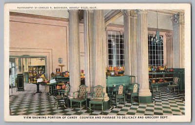 The Elites Candy Shop Hollywood California Postcard
