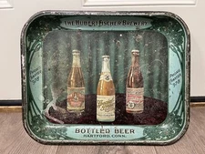 Rare Antique Pre Prohibition Hubert Fischer Beer Tray Connecticut
