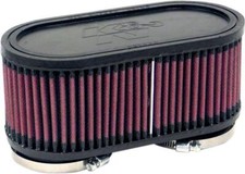 K&N Clamp On Air Filters For Suzuki GS 500 E 1989-2007 Black/Red