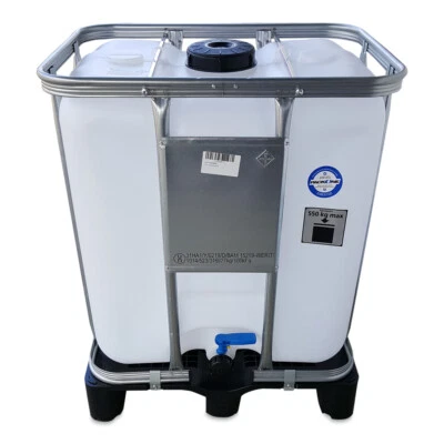 KANISTER-VERTRIEB 300 L IBC Container Wassertank Frisch-Brauchwassertank natur + Ausgießer NEUWARE