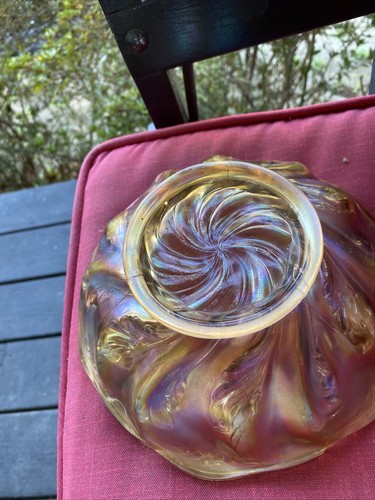 Vintage Imperial Acanthus Bowl Carnival Glass - Picture 4 of 5