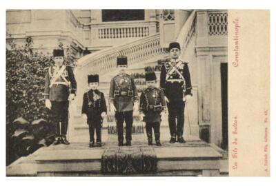 PC TÜRKEI, KONSTANTINOPEL, LES FILS DE SULTAN, alte Postkarte (b39972)