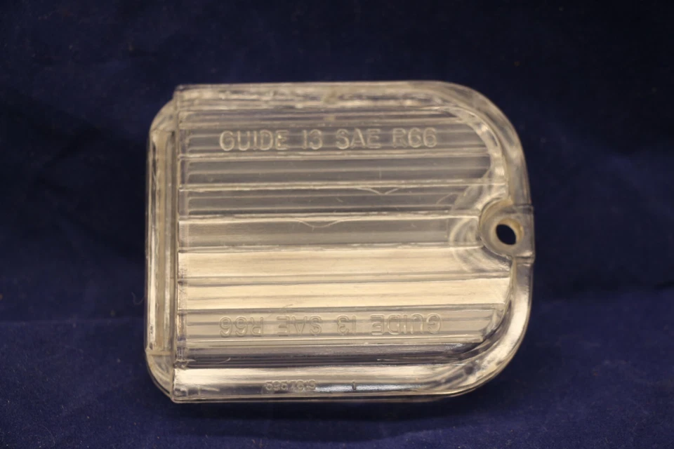 OEM 1966 Chevrolet Chevelle Malibu Backup Light Lens 5957813 Guide 13 SAE R66 - Image 1 of 4