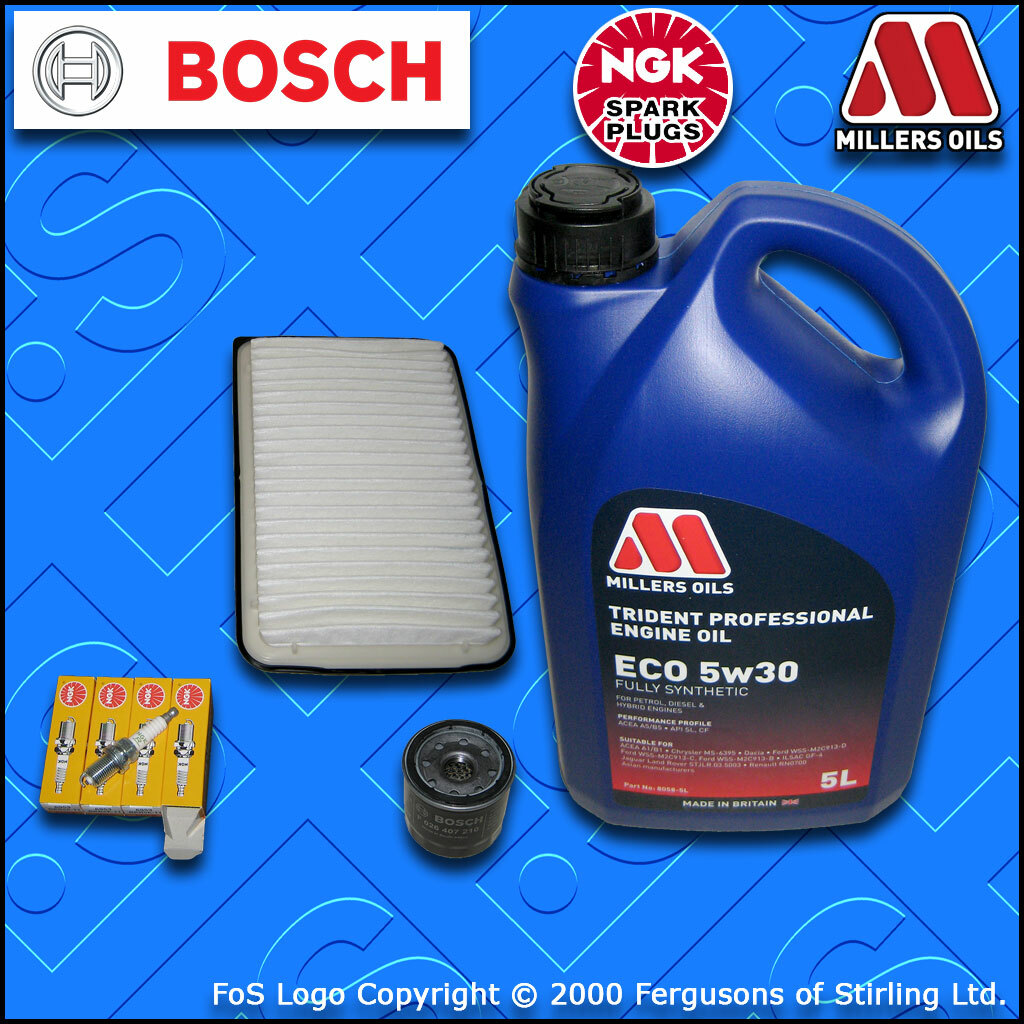 SERVICE KIT for MAZDA 3 (BK) 1.3 1.6 OIL AIR FILTERS SPARK PLUGS +OIL 2003-2009