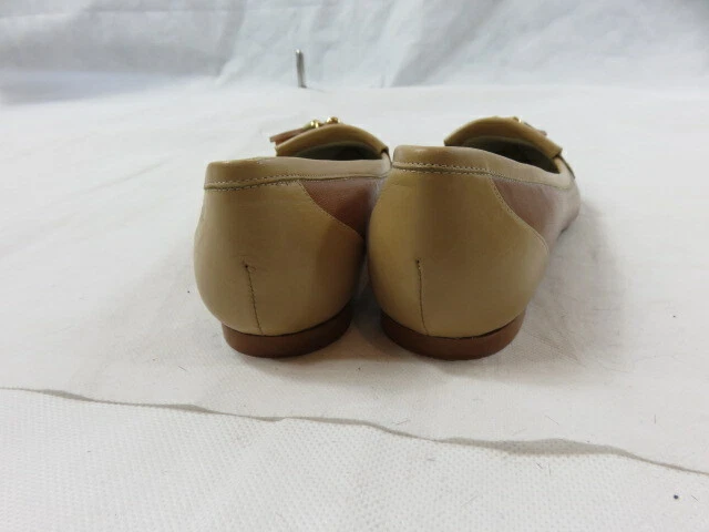 Mocasín London Sole Penélope color tostado borla/fringe punta de leopardo acento talla 39 nuevo sin caja Foto 3 de 4