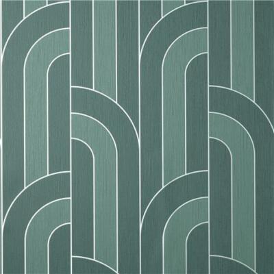 Fine Decor Cascade Arch Smaragd/Silber Vinyltapete FD42842