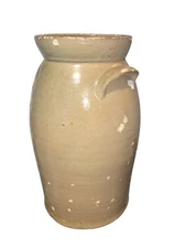 Antique Stoneware (6) Gallon Butter Churn Crock 18”H x 11”D