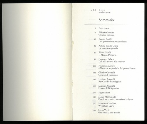 Rivista il verri n. 1/2 settima serie marzo giugno1984 Luciano Anceschi indice - Imagen 2 de 3