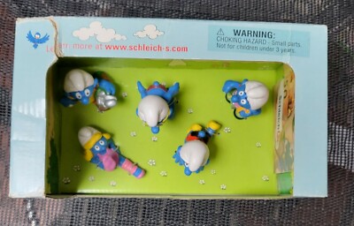 Schleich Smurfs Decade Set of 5 Smurf Figurines 1990-1999 Edition