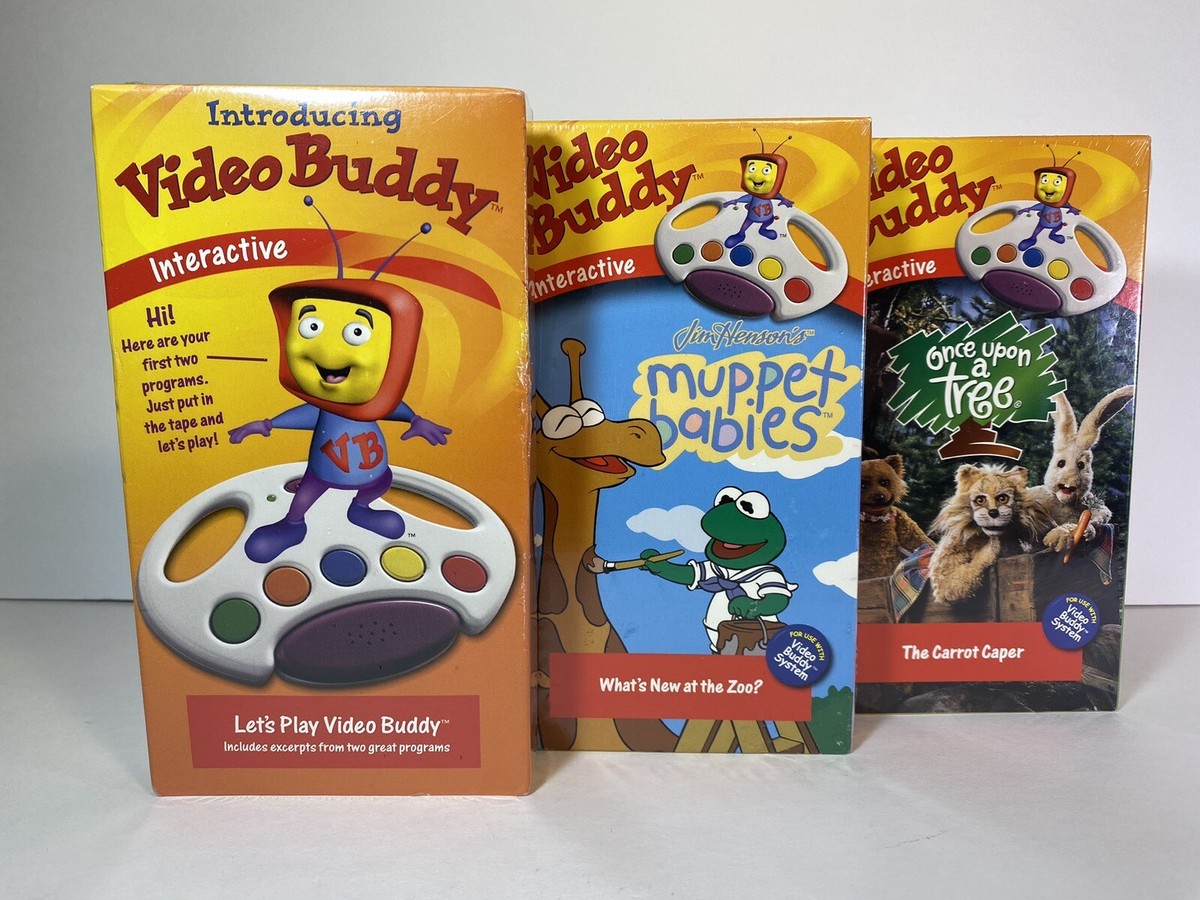 VHS SEALED Video Buddy Interactive LOT 3 BRAND NEW TAPES