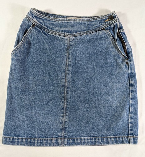 GAP Junior's Light Wash Regular Fit Midi Vintage Jean Skirt size 5/6 - Picture 2 of 10