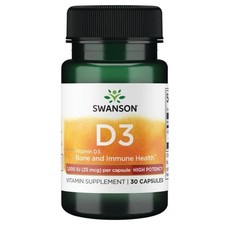 Swanson Vitamin D-3 1000 IE 30 Kapseln