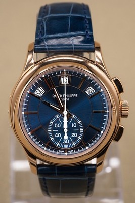 2023 Patek Philippe Complications - Flyback Chronograph Blue Dial Complete
