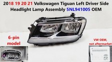 Driver Side Halogen Headlight W Led Drl 2018-2021 Volkswagen Tiguan 5nl941005