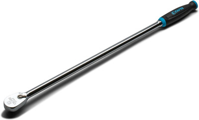 Capri Tools 1/2 in. Drive Fine 90-Tooth Extra Long Ratchet, Ergonomic Soft Grip,