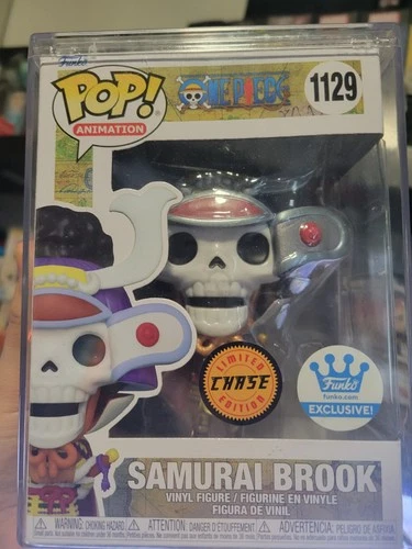 Funko Pop!  One Piece - Samurai Brook (Chase) (Metallic) With Hard Protector!