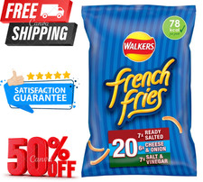 Walkers French Fries Flavour Crispy Potato Snacks 20 x 18g