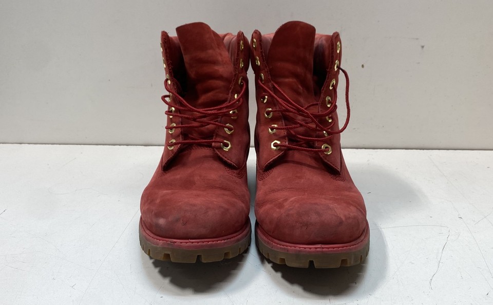 Timberland Red Timberland 6 Inch Premium Ruby Red Waterproof Boots Men's Size 11 | eBay