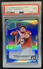 2017 Panini Donruss Optic Patrick Mahomes II Holo RC Rated Rookie #177 PSA 9