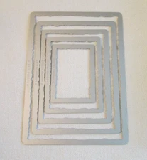 Sizzix  Thinlits Die Set  Stacked Deckle 662694 Rectangles Tim Holtz