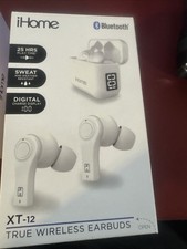iHome "XT-12 True Wireless Earbuds" HM-AU-BE-214-WT 