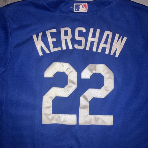 Los Angeles Dodgers Clayton Kershaw Majestic Cool Base Jersey Mens XL Blue - Picture 4 of 4