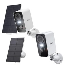ieGeek Outdoor Solar Security Camera 2K Wireless with Embedded Solar Panel CCTV