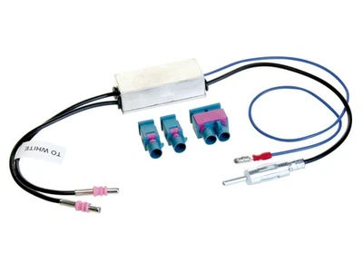 PEUGEOT 407 607 RCZ Double 2 Antennes Adaptateur VÉRITABLE DIVERSITÉ - Photo 1/2