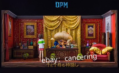 OPM-Studio Hayao Miyazaki Anime  Spirited Away  Yubaba's Room  Scene Model
