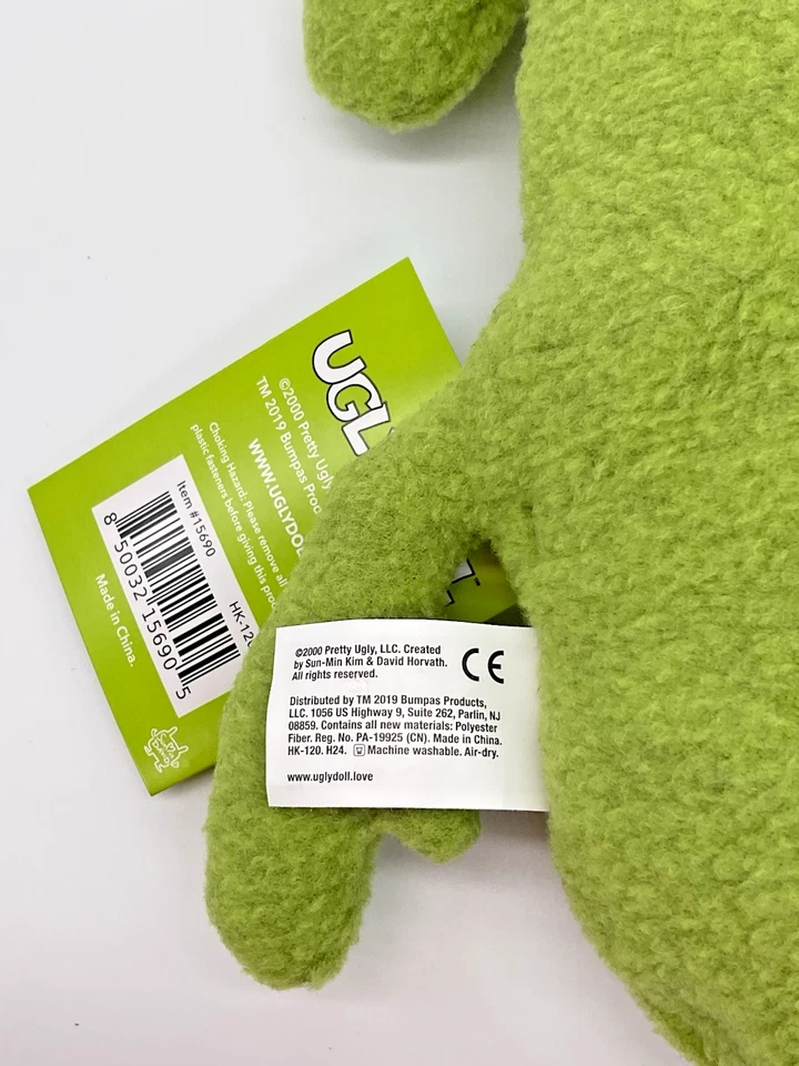 Muñeca Fea Buey 12 pulgadas Peluche Pretty Ugly LLC 2000 Raro Buey Verde Foto 4 de 4