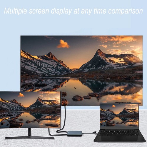 USB C USB A 3 0 Splitter for Connecting Two Monitors at For 1080p Resolution - Afbeelding 5 van 14