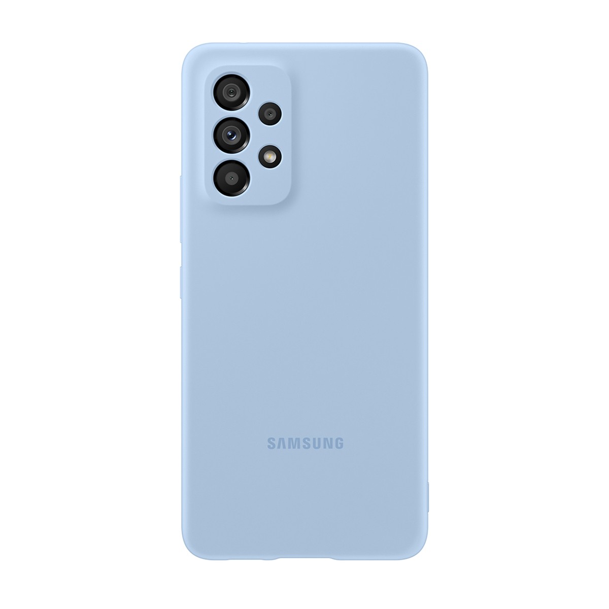 Coque silicone Samsung A53 5G finition lisse bleu roi