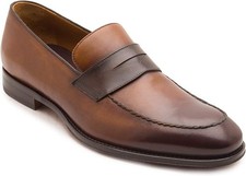 Bruno Magli Men's Fanetta Cognac/Dark Brown 9.5